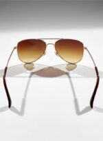 Óculos Aviador Cacife Brand com proteção UV400, estilo vintage premium e design unissex clássico. - Imagem 6