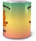 Caneca Don’t Worry Be Capy com capivara zen: presente criativo, fofo e resistente para relaxar com estilo. - Imagem 4