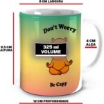 Caneca Don’t Worry Be Capy com capivara zen: presente criativo, fofo e resistente para relaxar com estilo. - Imagem 5