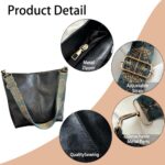 Bolsa de couro PU feminina grande, elegante e espaçosa, ideal para compras e viagens. - Imagem 4
