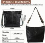 Bolsa de couro PU feminina grande, elegante e espaçosa, ideal para compras e viagens. - Imagem 6