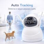 Câmera Baby Eletrônica Orbitronic Wi-Fi com visão 360°, noturna e alarme para monitorar seu bebê com segurança. - Imagem 4