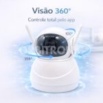 Câmera Baby Eletrônica Orbitronic Wi-Fi com visão 360°, noturna e alarme para monitorar seu bebê com segurança. - Imagem 5
