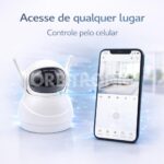 Câmera Baby Eletrônica Orbitronic Wi-Fi com visão 360°, noturna e alarme para monitorar seu bebê com segurança. - Imagem 7
