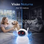 Câmera Baby Eletrônica Orbitronic Wi-Fi com visão 360°, noturna e alarme para monitorar seu bebê com segurança. - Imagem 9