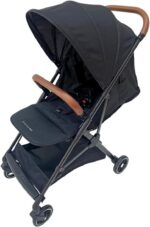 Carrinho Premiu Baby Zurich Preto Rose: leve, compacto e com fechamento automático para mais praticidade no dia a dia. - Imagem 4