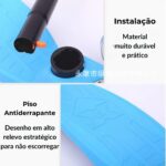 Patinete Infantil 4 Rodas com LEDs, dobrável e ajustável, ideal para equilíbrio, diversão e segurança até 60kg. - Imagem 4