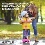 Patinete Infantil Hurtle 3 Rodas com Luzes LED: diversão leve, ajustável e dobrável para crianças. - Imagem 7