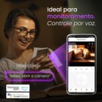 Câmera de Segurança Inteligente WiFi 3MP com giro 360, visão noturna e áudio bidirecional para monitoramento completo. - Imagem 4