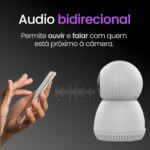 Câmera de Segurança Inteligente WiFi 3MP com giro 360, visão noturna e áudio bidirecional para monitoramento completo. - Imagem 6