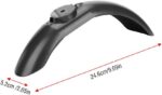 Pára-lama Dianteiro para Scooter Elétrica M365: proteção resistente contra lama e respingos, com instalação fácil e ajuste perfeito. - Imagem 4