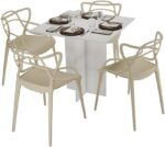 Mesa Reta de Jantar e Escritório Moderna 77cm: design funcional, altura ideal e versatilidade para salas e home office - Imagem 6