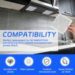 4 filtros de graxa para micro-ondas em alumínio, compatíveis com GE e Samsung, duráveis e fáceis de substituir - Imagem 3