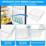 Gaveta Samsung DA97-08692B atualizada: resistente, fácil de instalar e compatível com modelos RS25J500 e RS25H5000. - Imagem 3
