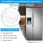 Gaveta Samsung DA97-08692B atualizada: resistente, fácil de instalar e compatível com modelos RS25J500 e RS25H5000. - Imagem 7