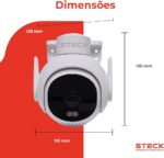 Câmera de segurança externa PTZ 360 Wi-Fi Full HD IP65: monitoramento completo com alta proteção para sua casa. - Imagem 3