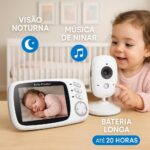 Babá Eletrônica VB603 com câmera, visão noturna e áudio 2 vias para monitorar bebê com segurança e praticidade. - Imagem 6