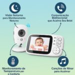 Babá Eletrônica VB603 com câmera, visão noturna e áudio 2 vias para monitorar bebê com segurança e praticidade. - Imagem 8