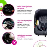 Bebê Conforto Cosco Kids Wizz com base: leve, seguro e confortável para bebês de 0 a 13 kg. - Imagem 3