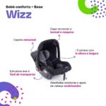 Bebê Conforto Cosco Kids Wizz com base: leve, seguro e confortável para bebês de 0 a 13 kg. - Imagem 4