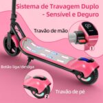 HONEYWHALE E2 Patinete Elétrico Infantil 138W, até 15km/h, 8km de autonomia e luzes LED coloridas para crianças de 6 a 12 anos. - Imagem 5