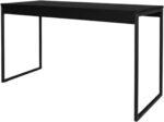 Mesa Escrivaninha Compacta Estilo Industrial Preta: ideal para home office com estrutura firme e design moderno. - Imagem 6
