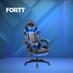 Cadeira Gamer Snake Lancaster Azul: conforto ergonômico, encosto reclinável e apoio lombar para jogar ou trabalhar melhor. - Imagem 9