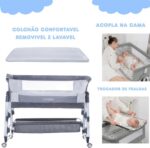 Berço Moisés 12em1 Just Littles portátil com mosquiteiro, acopla cama e oferece conforto e praticidade para o bebê - Imagem 5