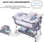 Berço Moisés 12em1 Just Littles portátil com mosquiteiro, acopla cama e oferece conforto e praticidade para o bebê - Imagem 7
