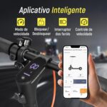 HONEYWHALE M1 MAX: 500W, 32km/h, 22km de autonomia e suspensão dupla para mobilidade urbana confortável. - Imagem 7