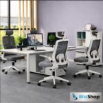 Cadeira de Escritório Ergonômica BlidShop: conforto premium, apoio lombar e suporte de até 120kg para seu home office. - Imagem 4