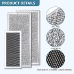 Filtro de carvão e graxa para micro-ondas Samsung, kit com 3 unidades, resistente e ideal para reposição durável. - Imagem 4