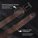 Kit 2 Cinto Social Largo Masculino em Couro 100%: estilo, durabilidade e versatilidade para o dia a dia. - Imagem 3