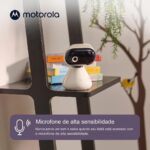 Câmera Babá Eletrônica Motorola HD PIP1000 com zoom digital, Wi‑Fi seguro e conversação bidirecional para monitorar seu bebê com praticidade. - Imagem 6
