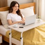 Mesa Portátil Ajustável com Rodinhas para Notebook: conforto, mobilidade e praticidade para home office e estudo - Imagem 3