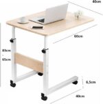Mesa Portátil Ajustável com Rodinhas para Notebook: conforto, mobilidade e praticidade para home office e estudo - Imagem 7