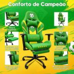 Cadeira Gamer PYTHON FLY com reclinação 135°, apoio para pés e conforto ergonômico para jogar melhor - Imagem 3
