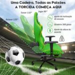 Cadeira Gamer PYTHON FLY com reclinação 135°, apoio para pés e conforto ergonômico para jogar melhor - Imagem 4