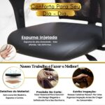 Cadeira de Escritório Ergonômica NR17: conforto, apoio lombar e ajuste ideal para home office e trabalho. - Imagem 7
