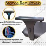 Cadeira de Escritório Ergonômica NR17: conforto, apoio lombar e ajuste ideal para home office e trabalho. - Imagem 8