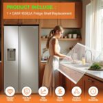 Prateleira de vidro DA97-16362A Samsung compatível com RS22T5201SR, RS22T5561SR e RS23A500ASR, ajuste perfeito e durável - Imagem 7