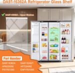 Prateleira de vidro DA97-16362A Samsung: resistente, temperada e fácil de instalar, ideal para reposição perfeita. - Imagem 3