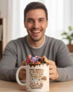Caneca Personalizada Páscoa Você Merece o Mundo 340ml em porcelana premium: presente carinhoso e criativo para surpreender nesta Páscoa. - Imagem 3