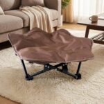 Harayaa cama removível dobrável para pets: portátil, lavável e ideal para conforto seco no camping e em casa - Imagem 5