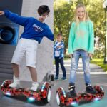 Hoverboard Elétrico FINYQBET com autobalanceamento, Bluetooth, LED e bateria 4400mAh para diversão segura até 15km/h. - Imagem 9