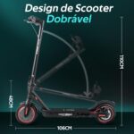HONEYWHALE M2 Pro 500W: patinete elétrico adulto com 32 km/h, 22 km de autonomia e carga de até 120 kg. - Imagem 6