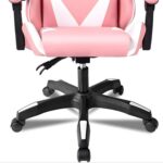Cadeira Gamer Ergonômica Rosa e Branco: conforto, suporte lombar e altura ajustável para seu setup ideal. - Imagem 7