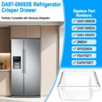 Gaveta de geladeira DA97-08692B Samsung: encaixe preciso, resistente e ideal para reposição inferior de frutas e legumes - Imagem 3