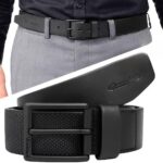 Cinto Masculino Esportivo de Couro Legítimo Elástico: conforto flexível e ajuste ideal para uso diário - Imagem 6
