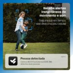 Câmera Inteligente Externa Velds 2K Wi-Fi IP66: visão noturna, detecção de movimento e áudio bidirecional para segurança total - Imagem 3